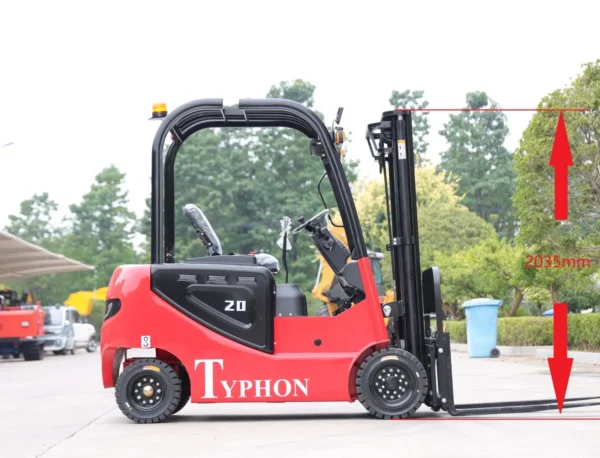 2024 TYPHON 2 Ton Rated Capacity Electric Forklift Lifter Lift Truck USA - Image 5