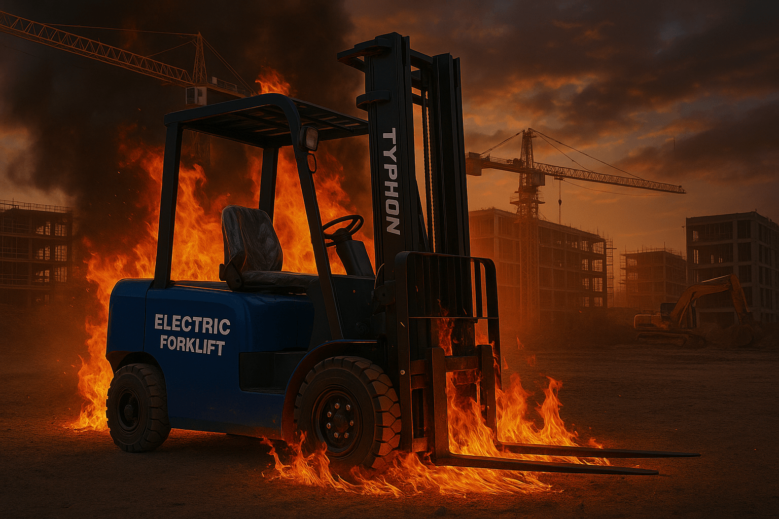 Electric Forklift Fire Extinguishers