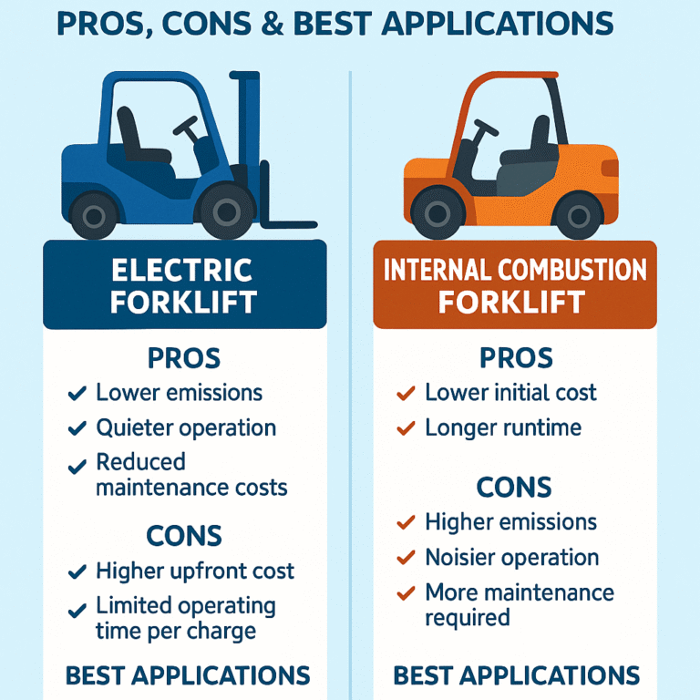 Electric vs. Internal Combustion Forklifts