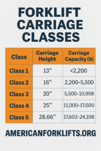 Forklift Carriage Classes