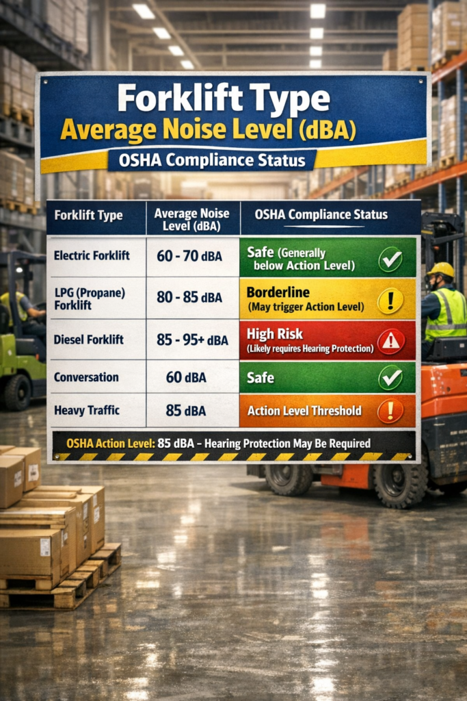 Electric Forklift Noise Level
