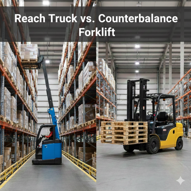 Reach Truck vs. Counterbalance Forklift