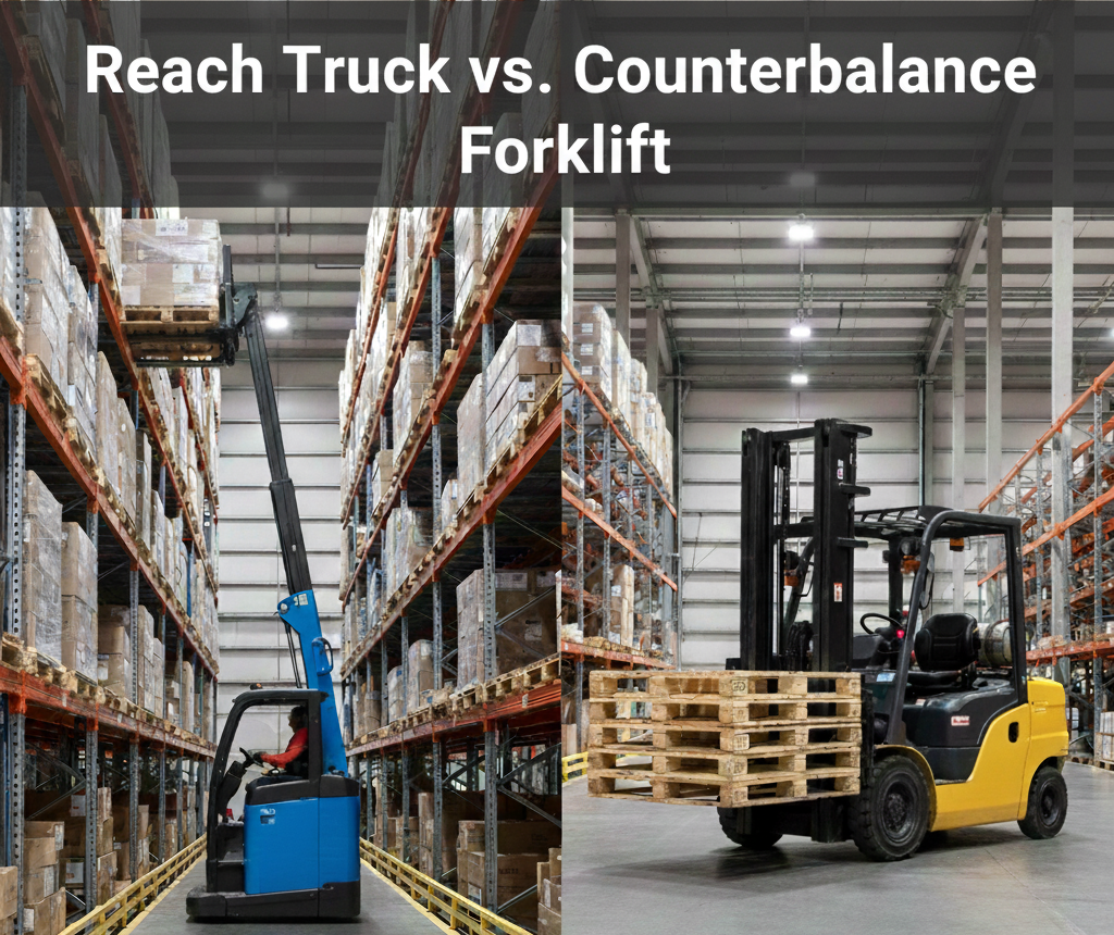 Reach Truck vs. Counterbalance Forklift