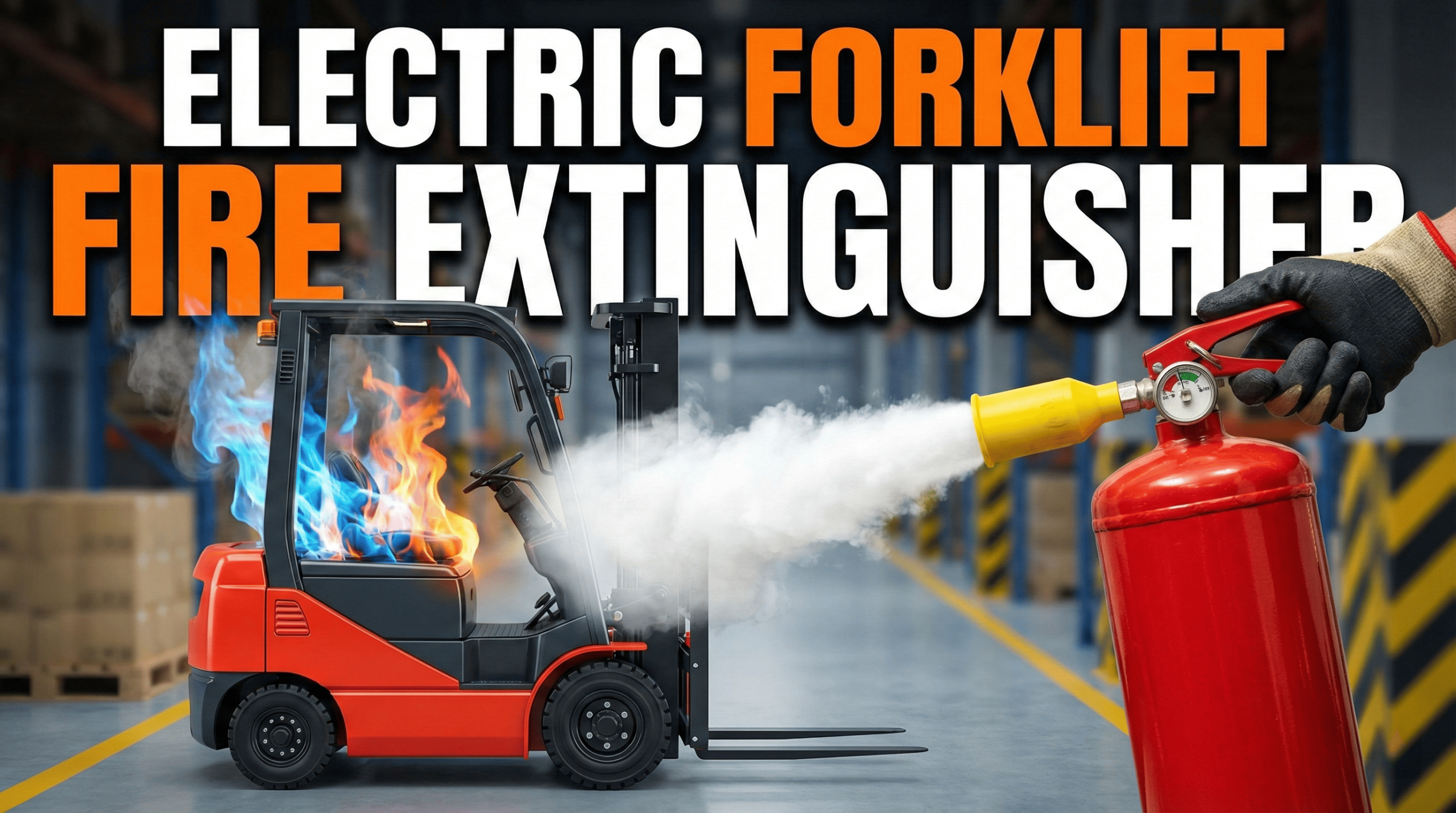 Electric Forklift Fire Extinguisher