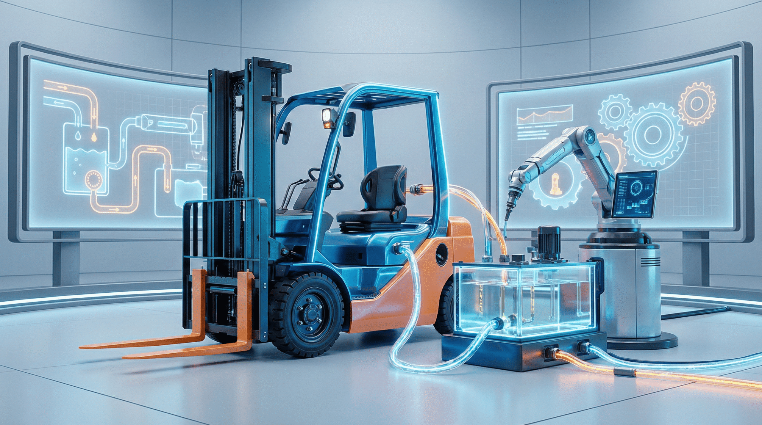 Electric forklift Hydraulic Oil Maintenance