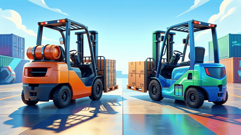 propane or electric forklift