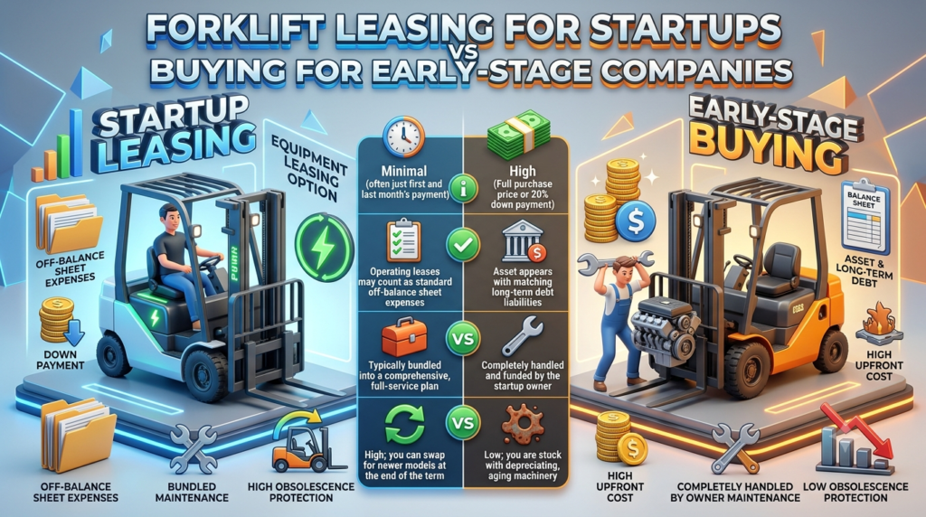 Forklift Leasing for Startups Comparison