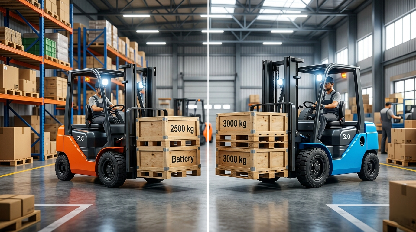 Typhon Vigor 2.5 vs 3.0 Electric Forklifts