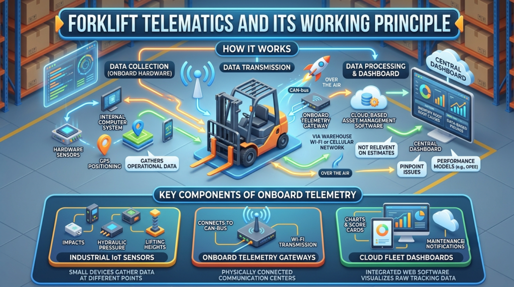 Forklift telematics Principle