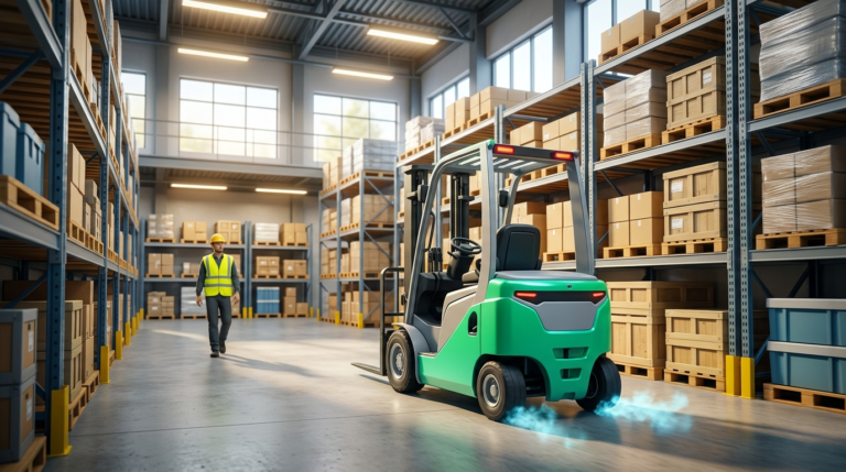 Quiet electric forklifts