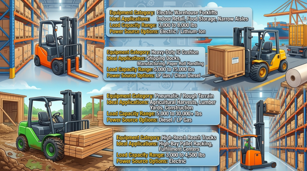 Short‑Term Forklift Rentals Table