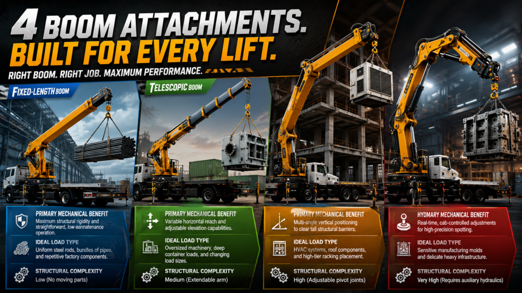 forklift boom attachment Types