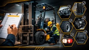 Forklift Safety Checklist: Ensure a secure workspace with our essential daily pre-use inspections!