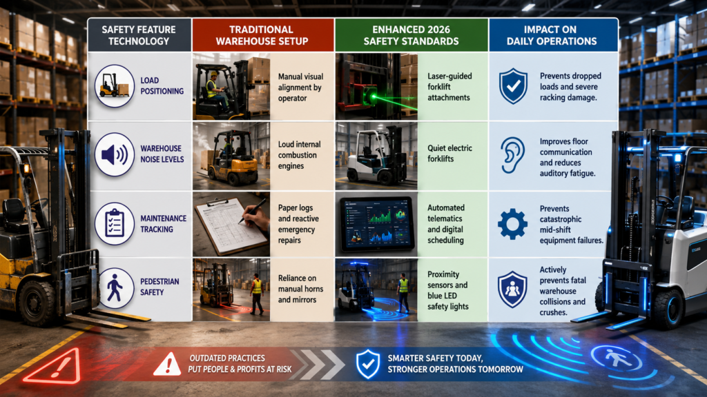 Forklift Safety Tips Table