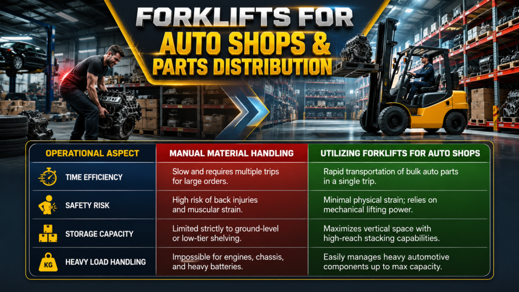 Forklifts for Auto Shops Table