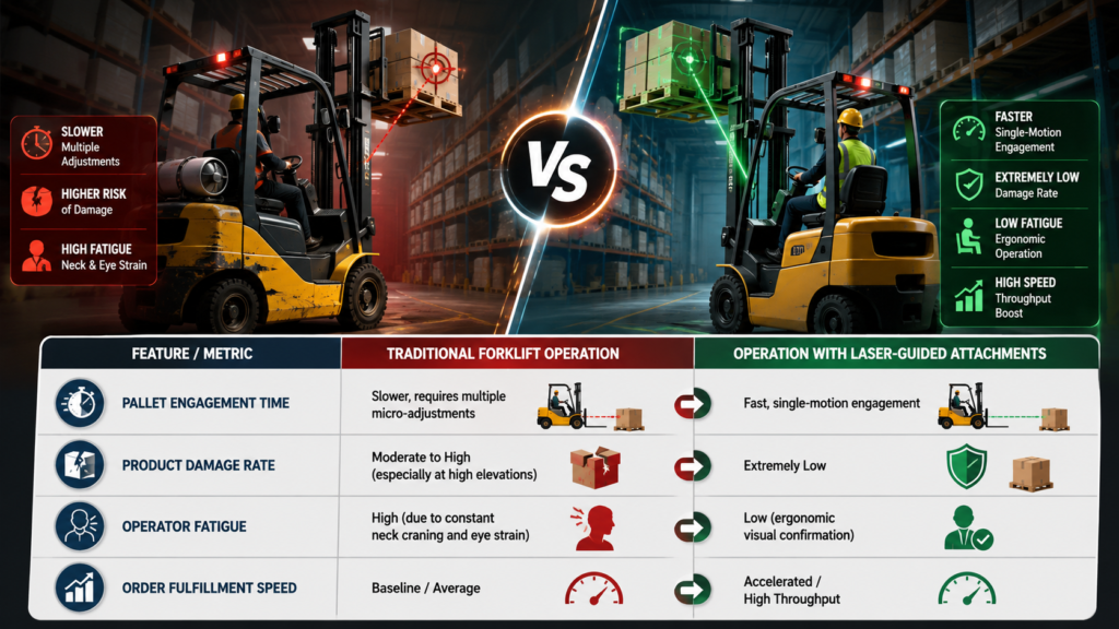 Laser Guided Forklift Attachments Table