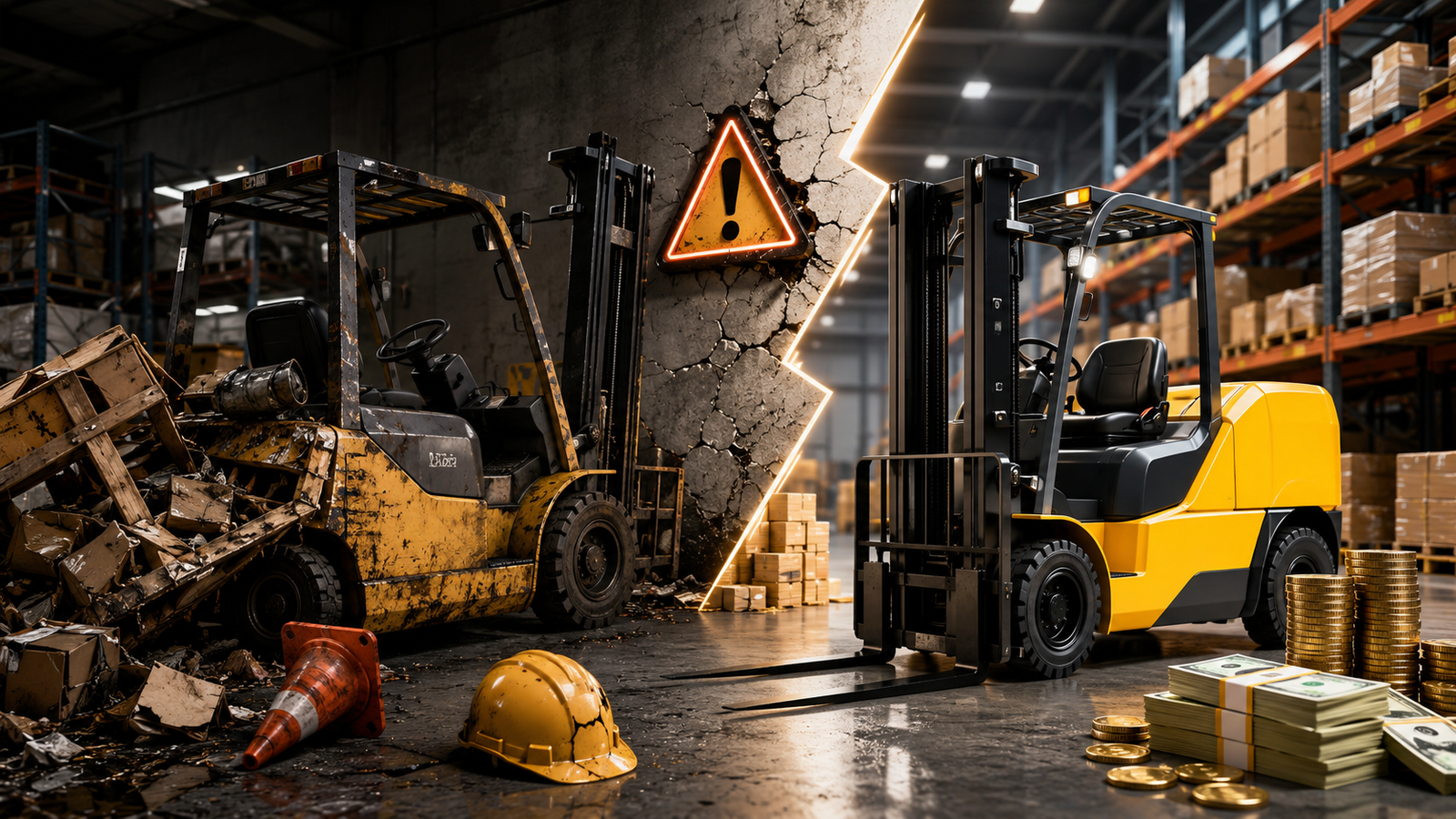 Unsafe Forklift Operation result in hidden expenses. Explore how upgrading your fleet can save money!
