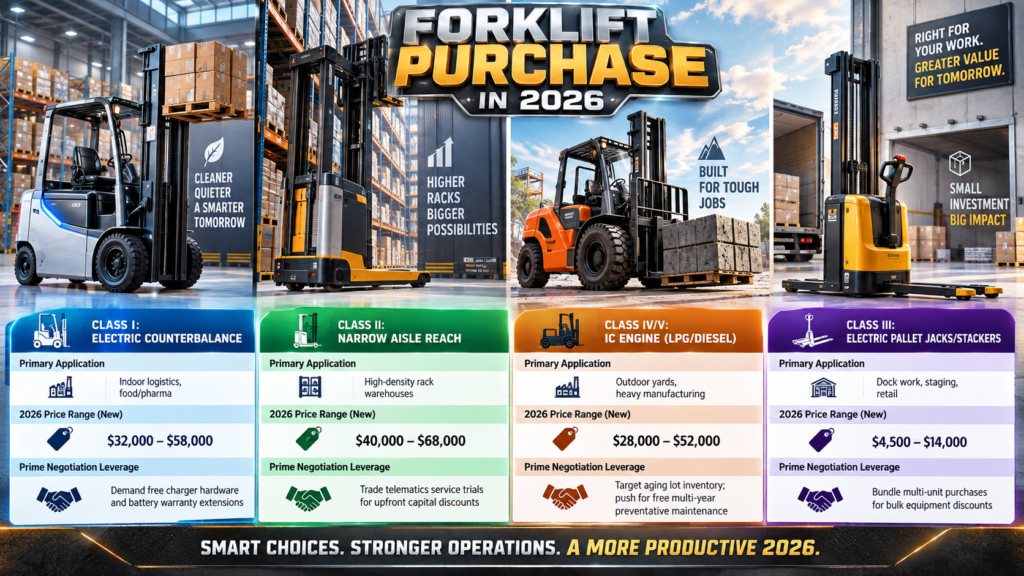 Forklift Purchase in 2026 Table